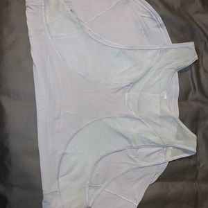 Lululemon light purple high neck mesh tank top